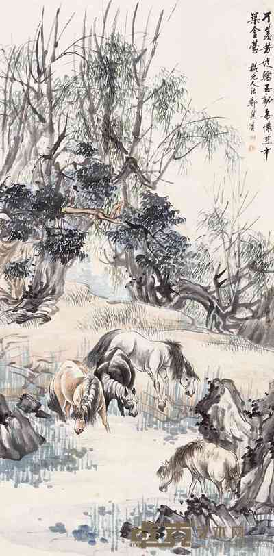 郑集滨 马 立轴 137×68cm